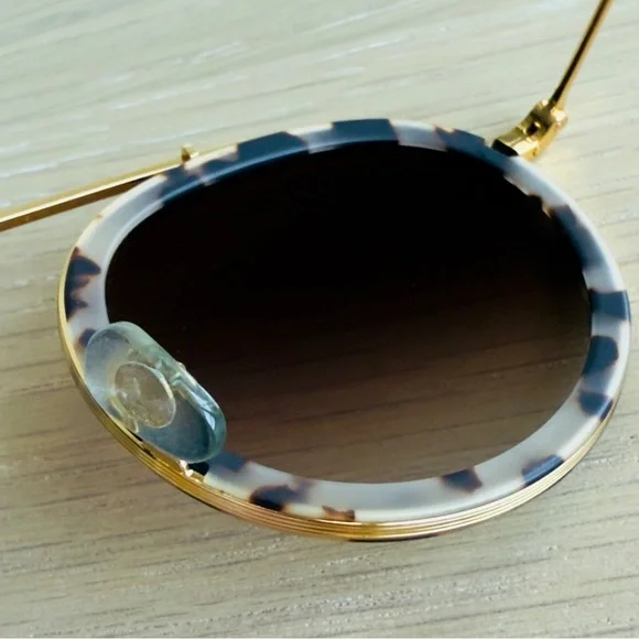 New KREWE Conti Matte Oyster 24K Sunglasses - Picture 10 of 15